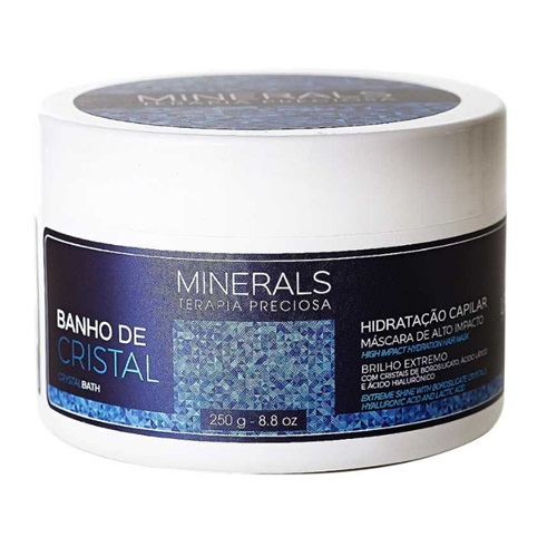 Banho de Cristal Máscara de Hidratação Minerals 250g