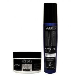 Kit Shampoo Matizador 275ml e Máscara Matizadora 250g Minerals Crystal Blue